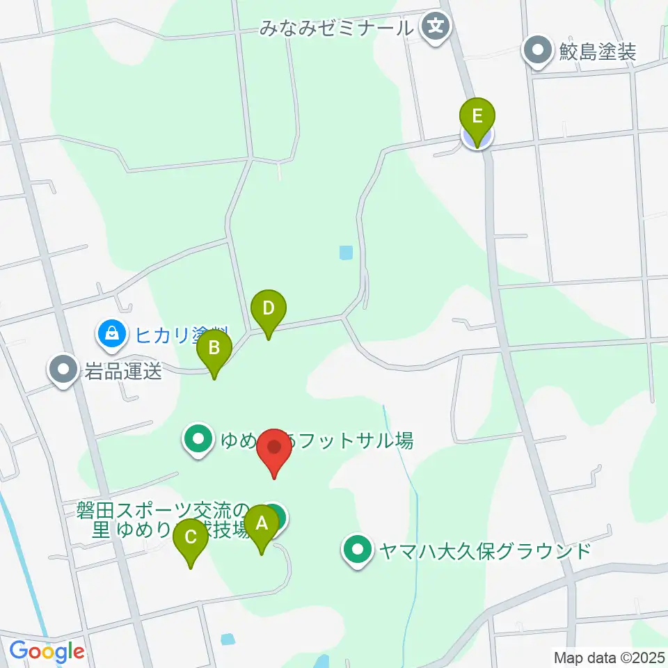 磐田スポーツ交流の里ゆめりあサッカー場周辺の駐車場・コインパーキング一覧地図