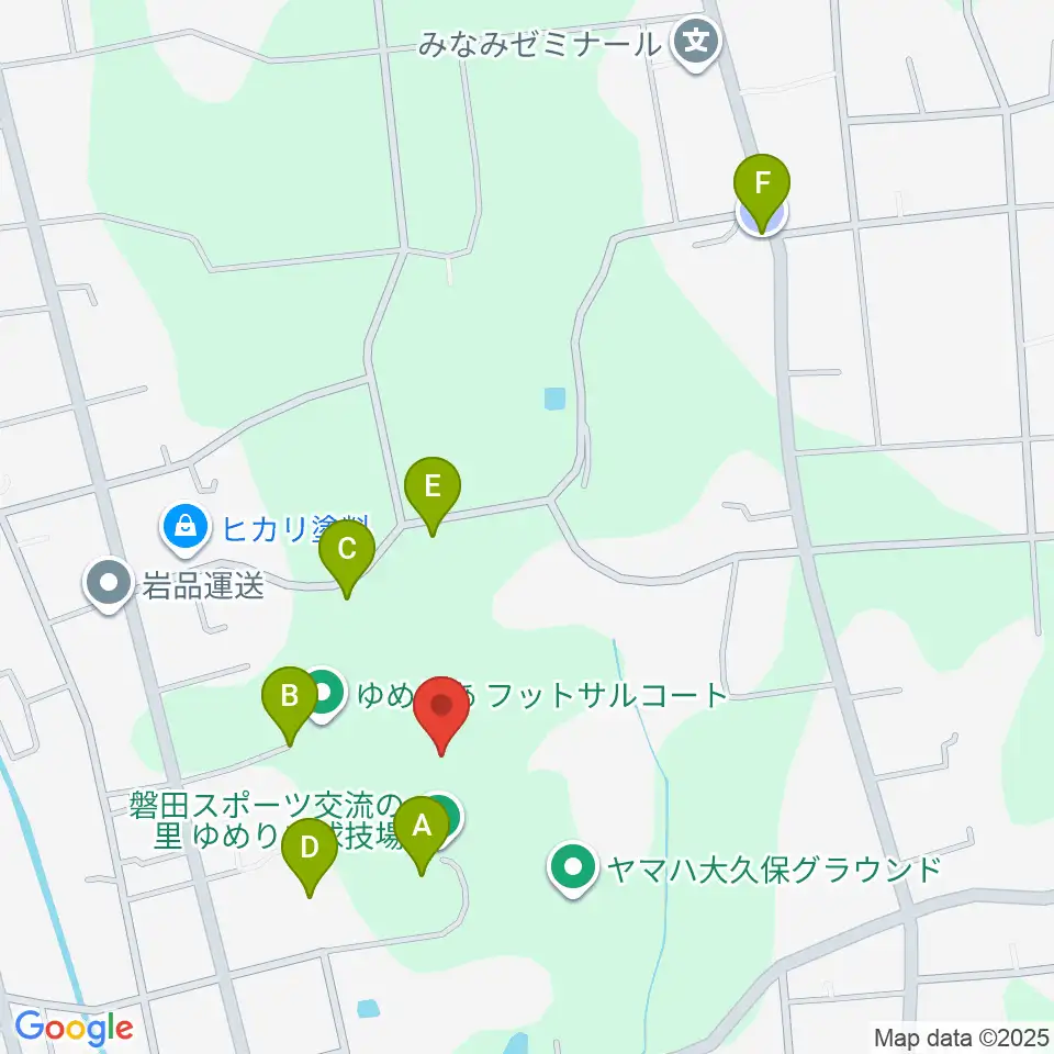 磐田スポーツ交流の里ゆめりあサッカー場周辺の駐車場・コインパーキング一覧地図