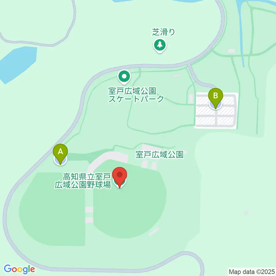 室戸広域公園野球場周辺の駐車場・コインパーキング一覧地図
