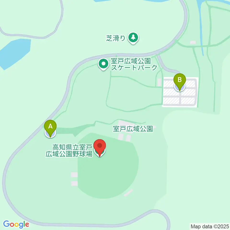 室戸広域公園野球場周辺の駐車場・コインパーキング一覧地図