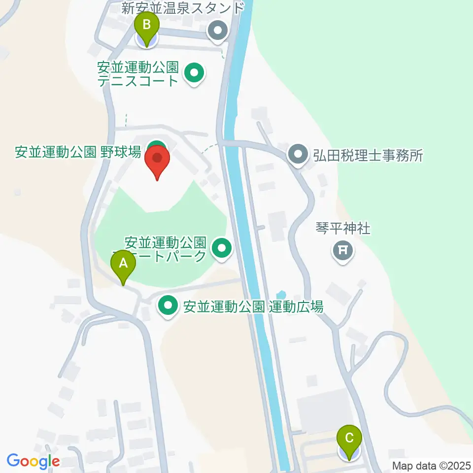 四万十スタジアム周辺の駐車場・コインパーキング一覧地図