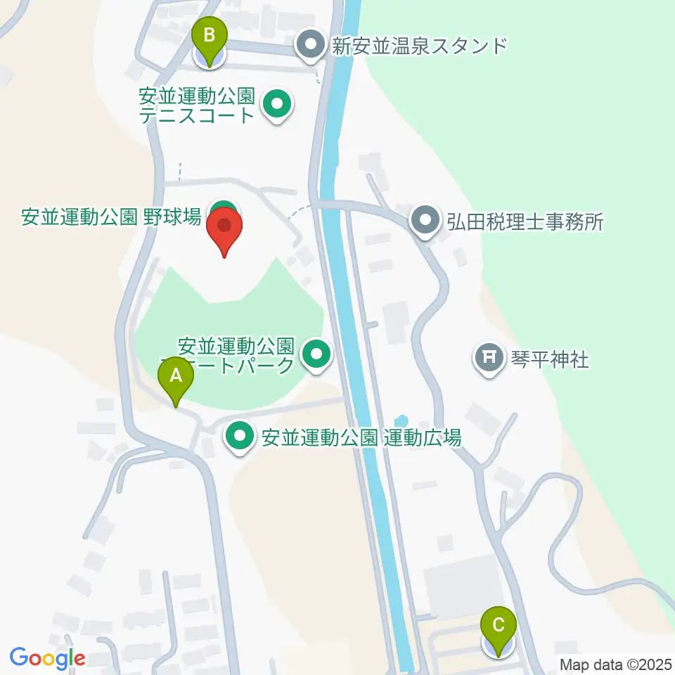 四万十スタジアム周辺の駐車場・コインパーキング一覧地図