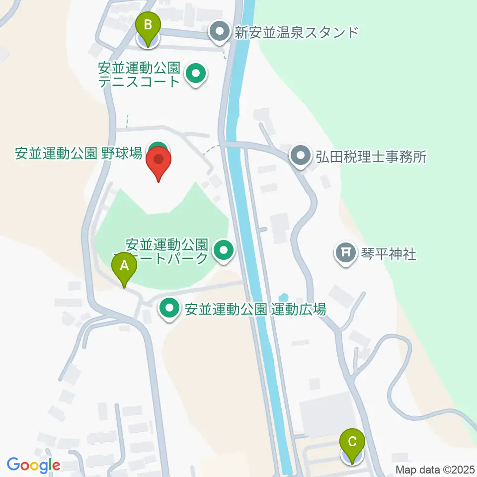 四万十スタジアム周辺の駐車場・コインパーキング一覧地図