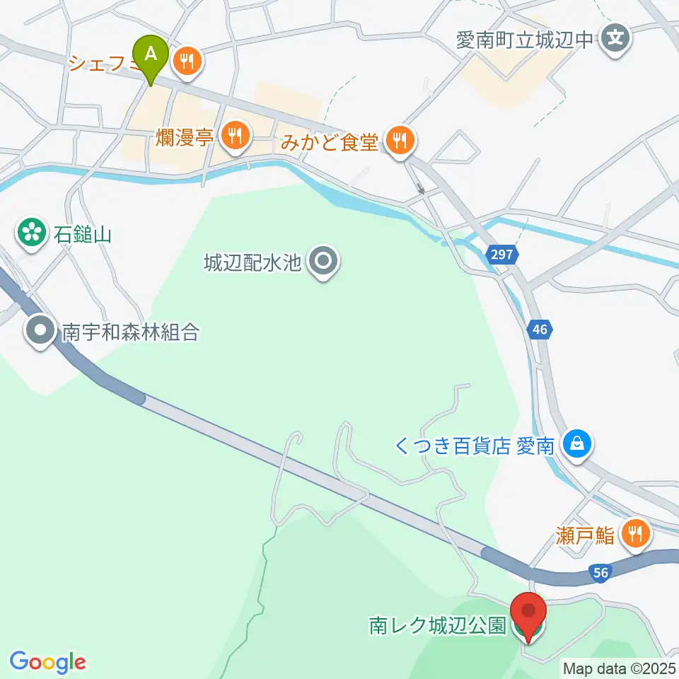 南レク城辺公園野球場周辺の駐車場・コインパーキング一覧地図
