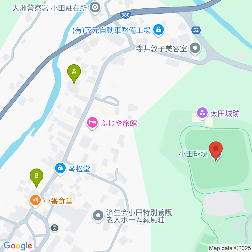 内子町城の台公園多目的広場周辺の駐車場・コインパーキング一覧地図