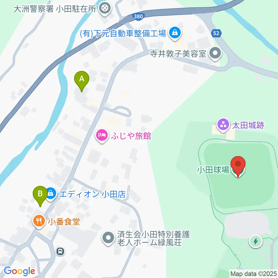 内子町城の台公園多目的広場周辺の駐車場・コインパーキング一覧地図