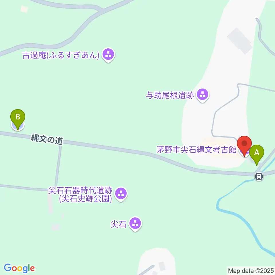 茅野市尖石縄文考古館周辺の駐車場・コインパーキング一覧地図