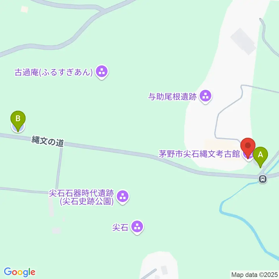 茅野市尖石縄文考古館周辺の駐車場・コインパーキング一覧地図