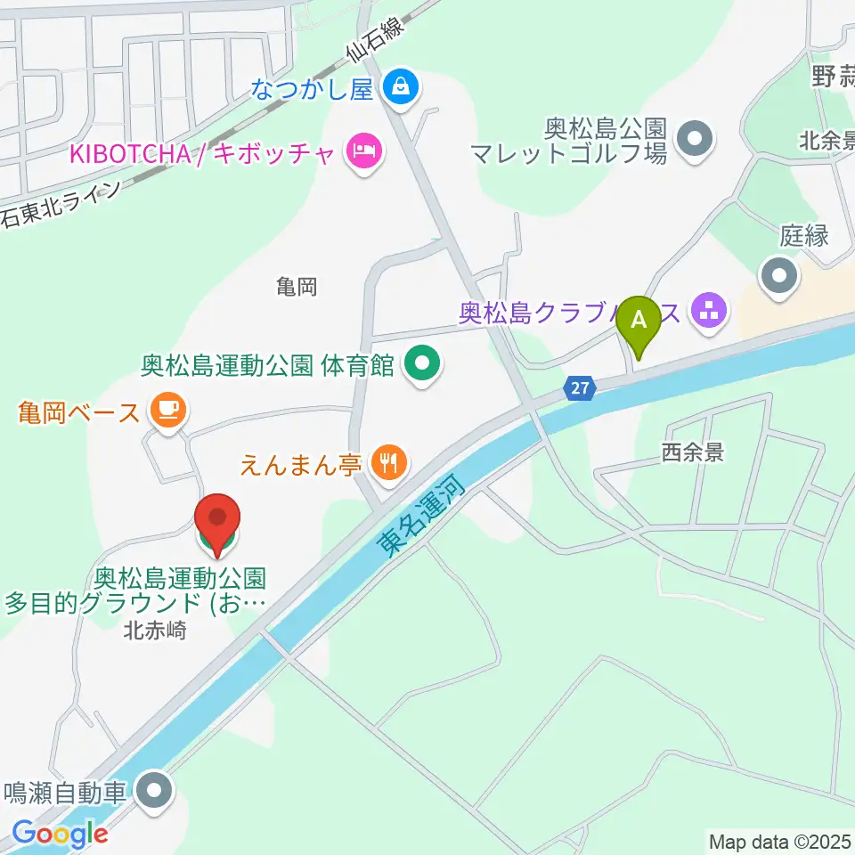 おおくらフィールド周辺の駐車場・コインパーキング一覧地図