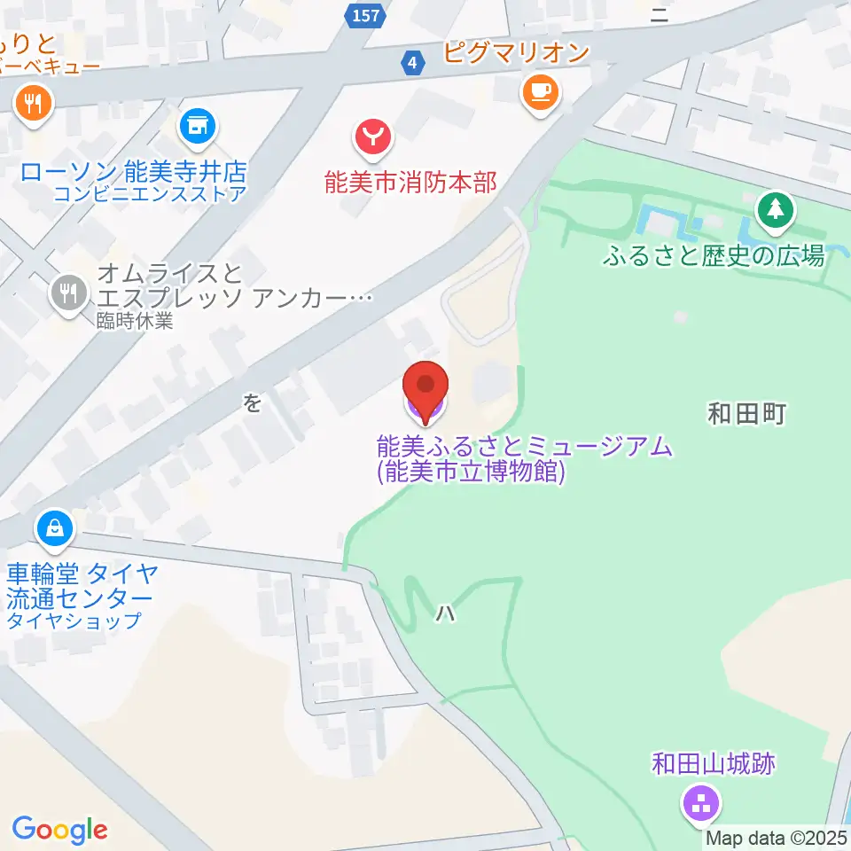 能美ふるさとミュージアム周辺の駐車場・コインパーキング一覧地図