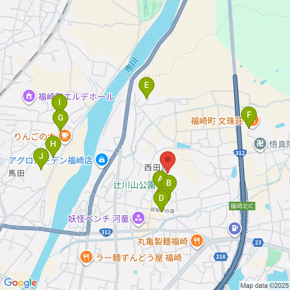 福崎町立神崎郡歴史民俗資料館周辺の駐車場・コインパーキング一覧地図