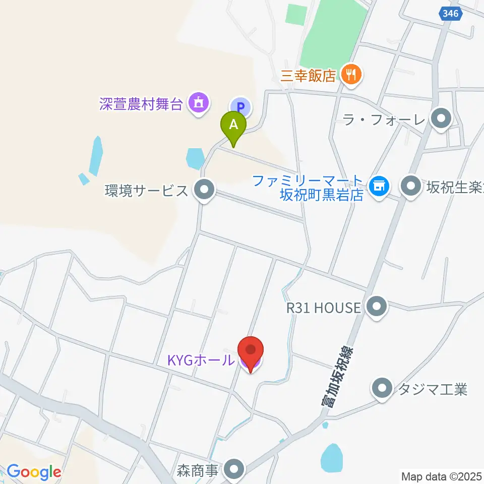 KYGホール周辺の駐車場・コインパーキング一覧地図