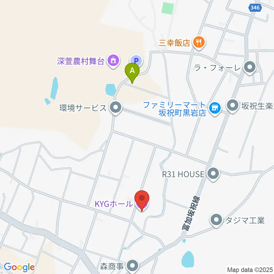 KYGホール周辺の駐車場・コインパーキング一覧地図