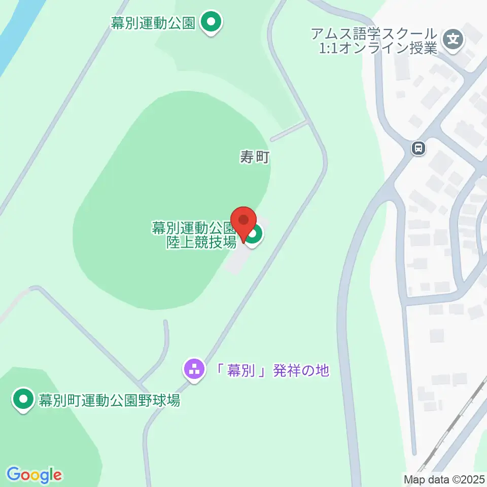幕別町運動公園陸上競技場周辺の駐車場・コインパーキング一覧地図
