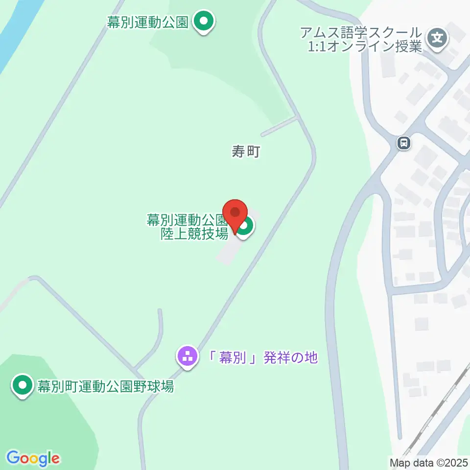 幕別町運動公園陸上競技場周辺の駐車場・コインパーキング一覧地図