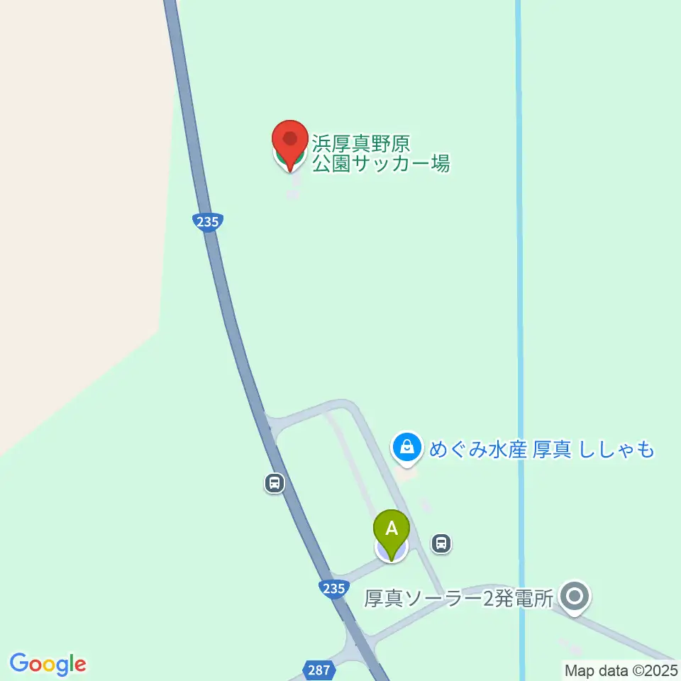 浜厚真野原公園サッカー場周辺の駐車場・コインパーキング一覧地図