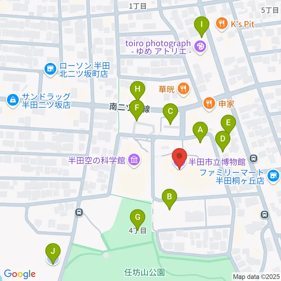 半田市立博物館周辺の駐車場・コインパーキング一覧地図