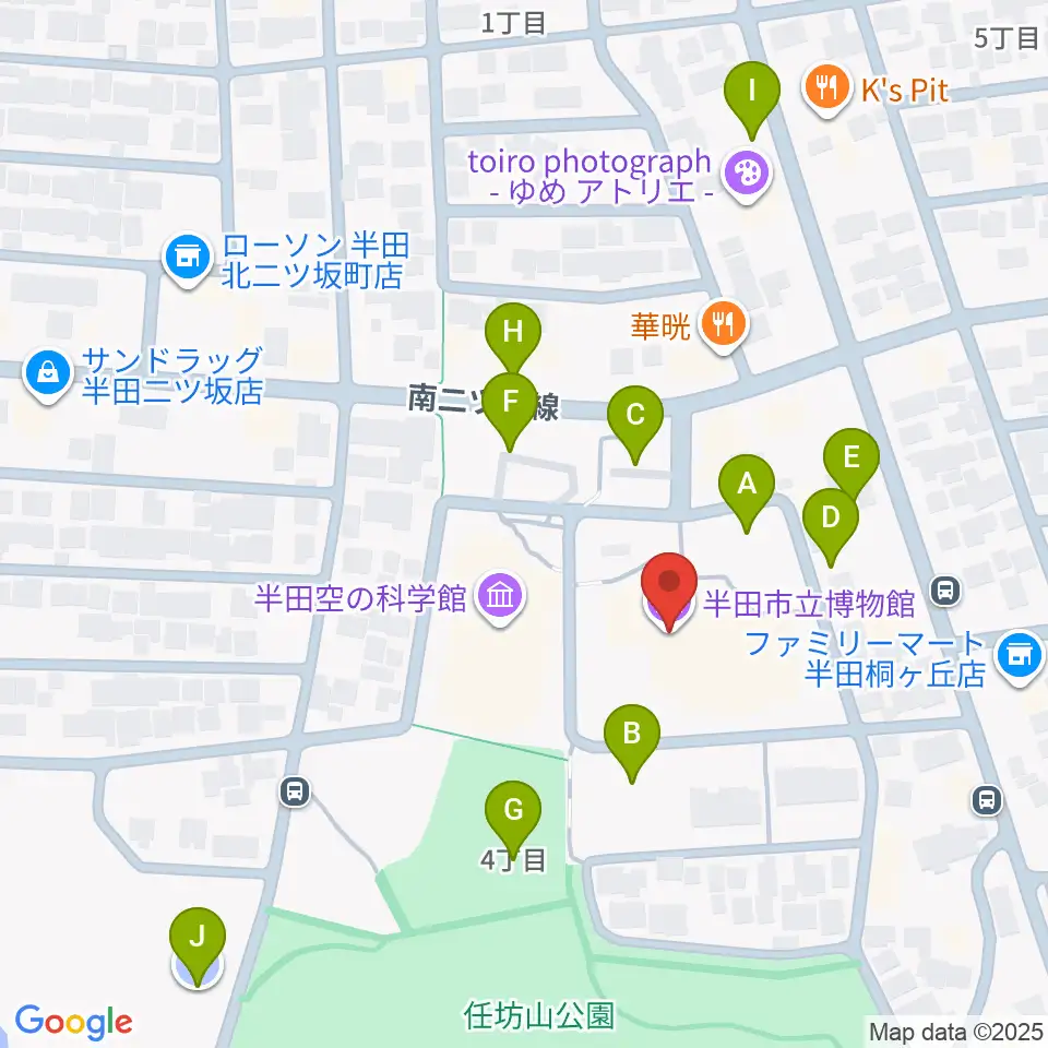 半田市立博物館周辺の駐車場・コインパーキング一覧地図
