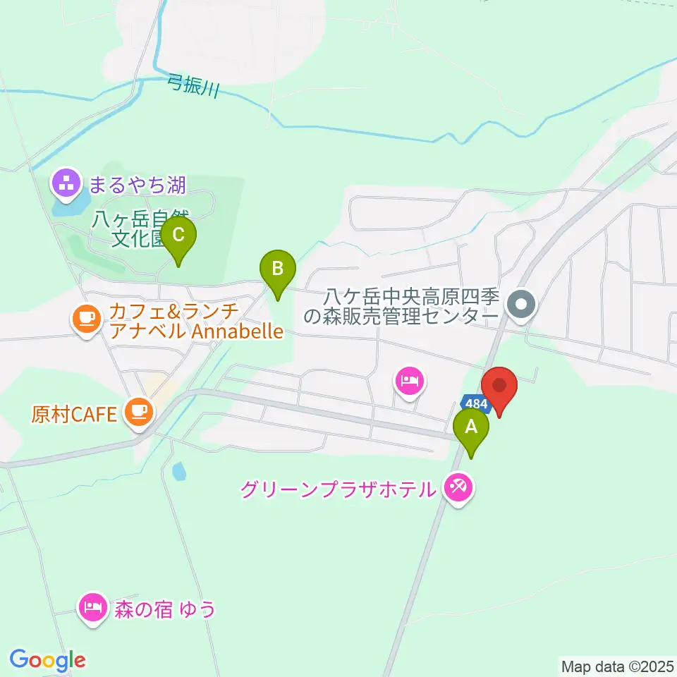 八ヶ岳美術館・原村歴史民俗資料館周辺の駐車場・コインパーキング一覧地図