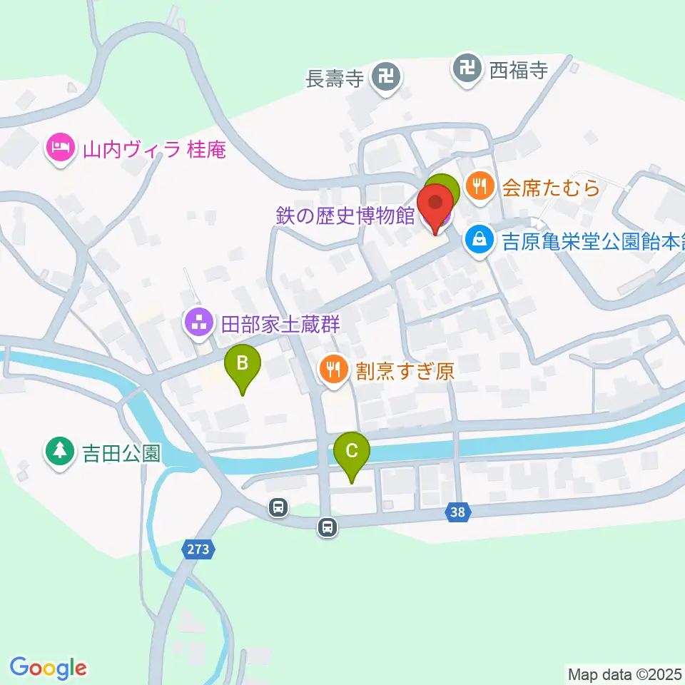 鉄の歴史博物館周辺の駐車場・コインパーキング一覧地図