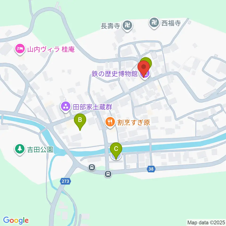 鉄の歴史博物館周辺の駐車場・コインパーキング一覧地図