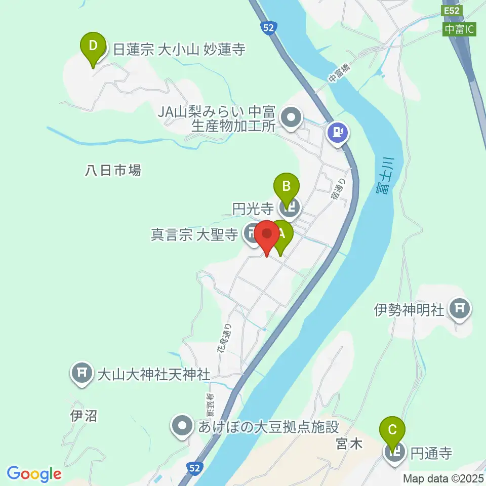身延町歴史民俗資料館周辺の駐車場・コインパーキング一覧地図