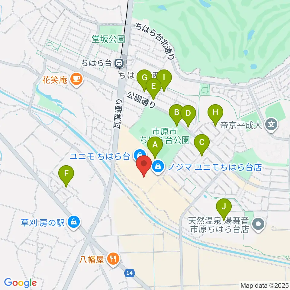 USシネマちはら台周辺の駐車場・コインパーキング一覧地図