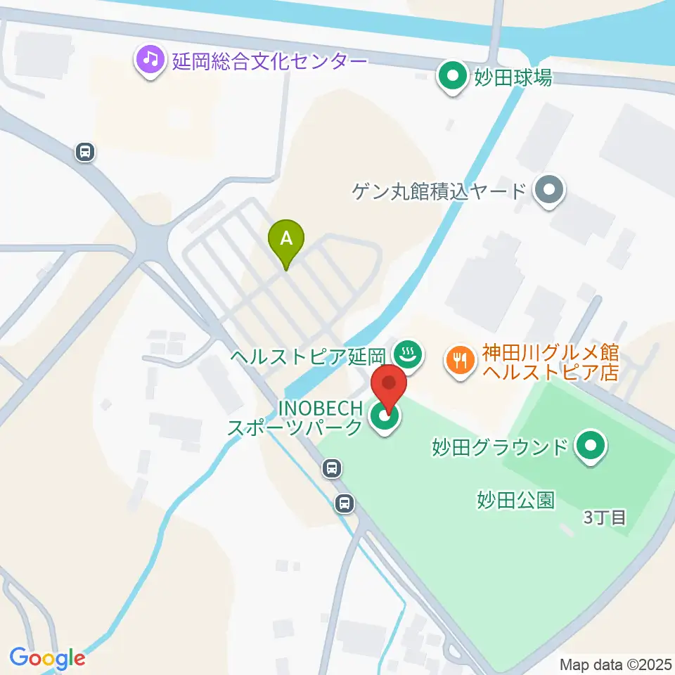 イノベックスポーツパーク周辺の駐車場・コインパーキング一覧地図