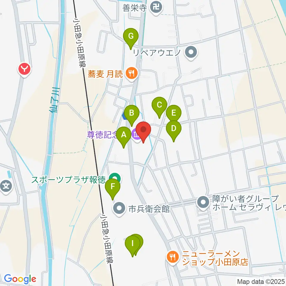 小田原市尊徳記念館周辺の駐車場・コインパーキング一覧地図