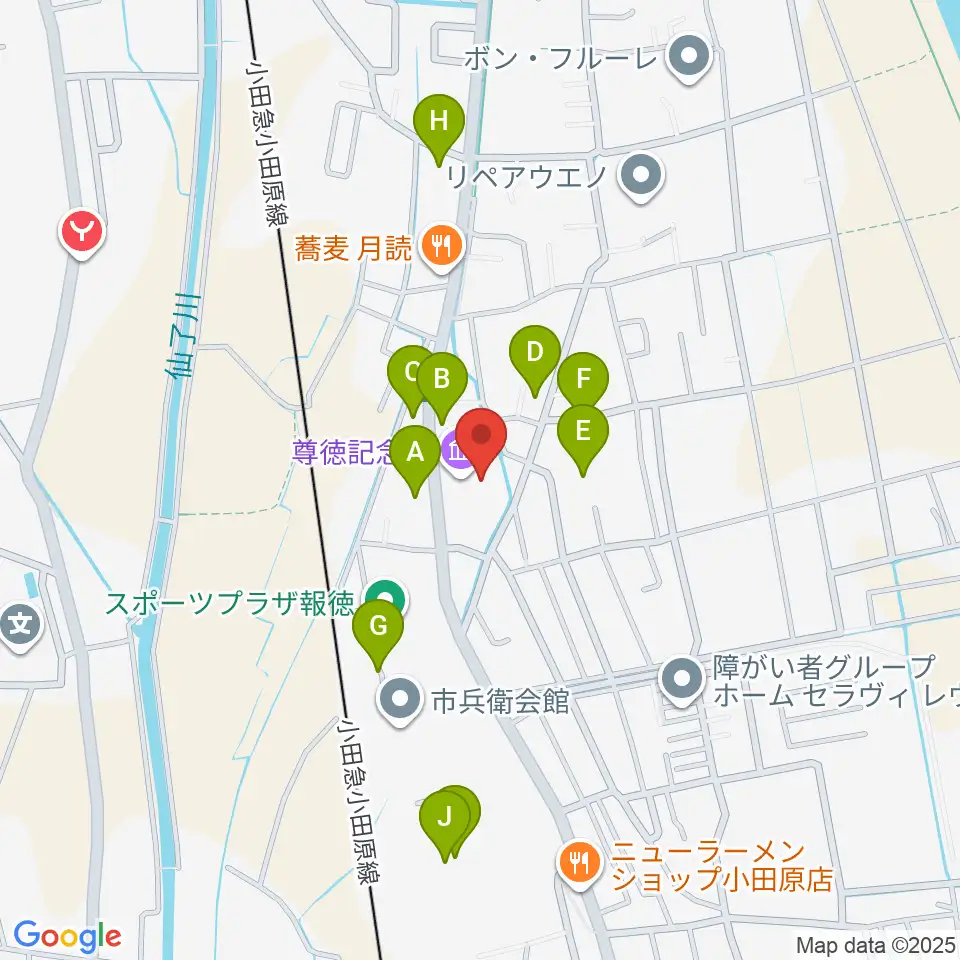 小田原市尊徳記念館周辺の駐車場・コインパーキング一覧地図