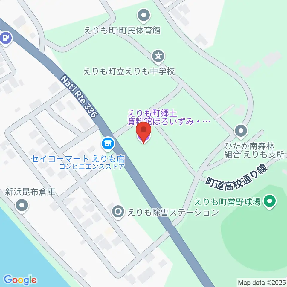 えりも町郷土資料館ほろいずみ・水産の館周辺の駐車場・コインパーキング一覧地図