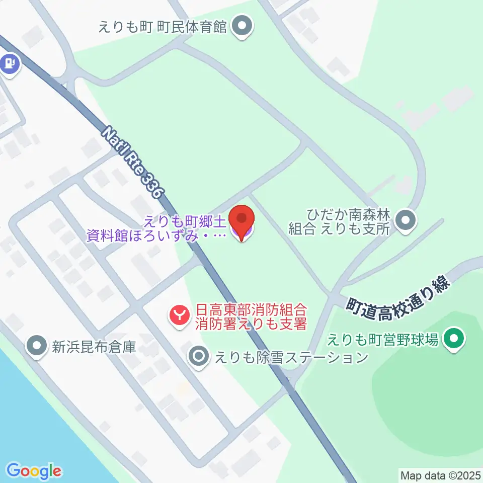 えりも町郷土資料館ほろいずみ・水産の館周辺の駐車場・コインパーキング一覧地図
