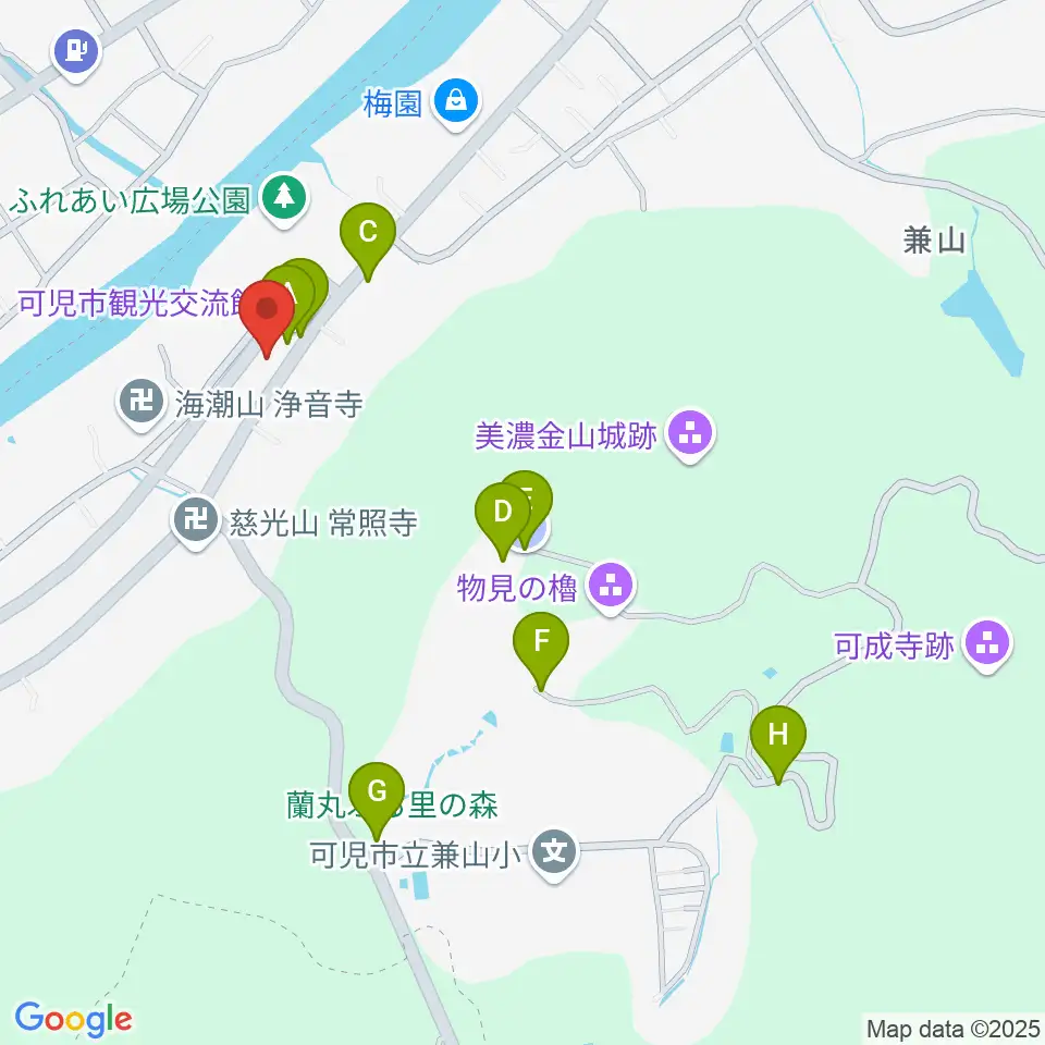 戦国山城ミュージアム周辺の駐車場・コインパーキング一覧地図