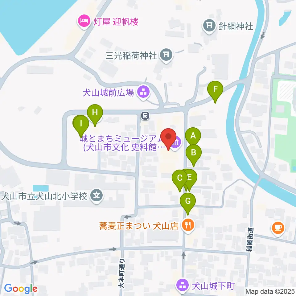 城とまちミュージアム周辺の駐車場・コインパーキング一覧地図