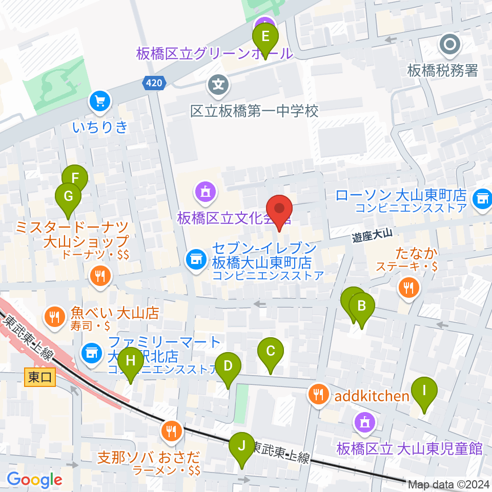 ダボスタジオ周辺の駐車場・コインパーキング一覧地図