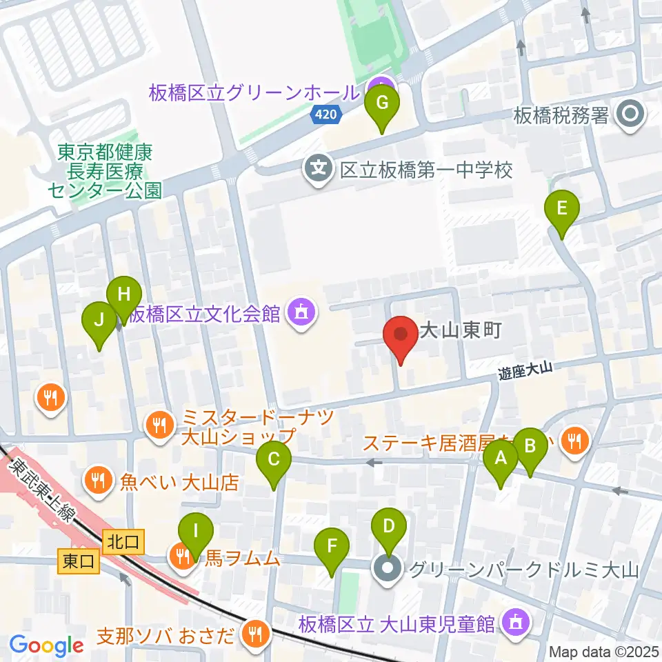 ダボスタジオ周辺の駐車場・コインパーキング一覧地図