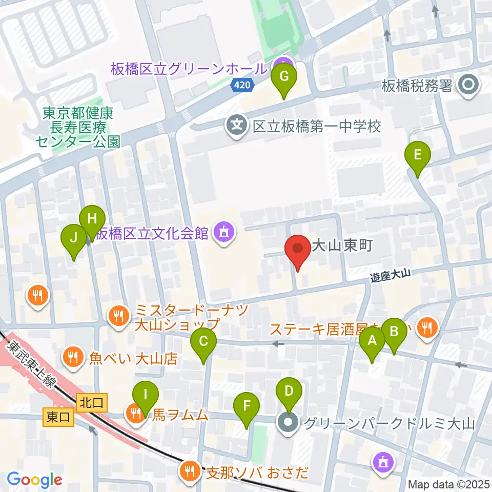 ダボスタジオ周辺の駐車場・コインパーキング一覧地図