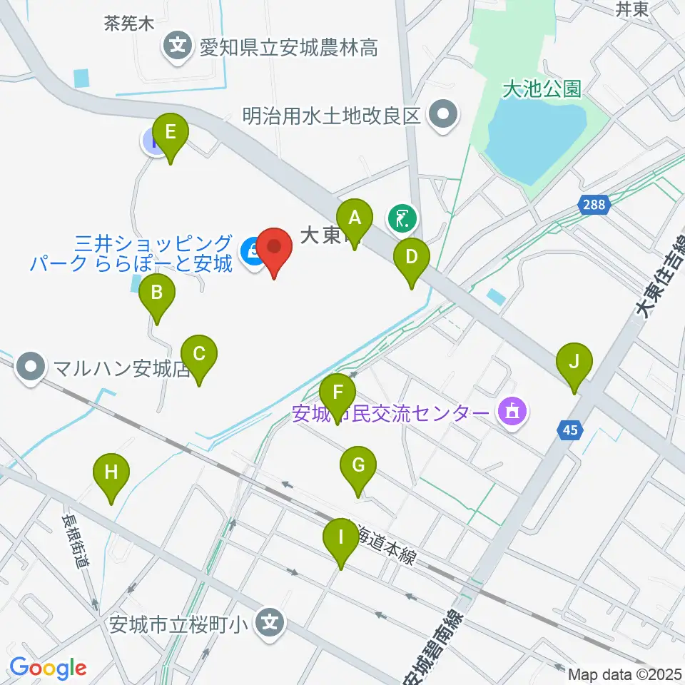 SAISONスタジアム周辺の駐車場・コインパーキング一覧地図