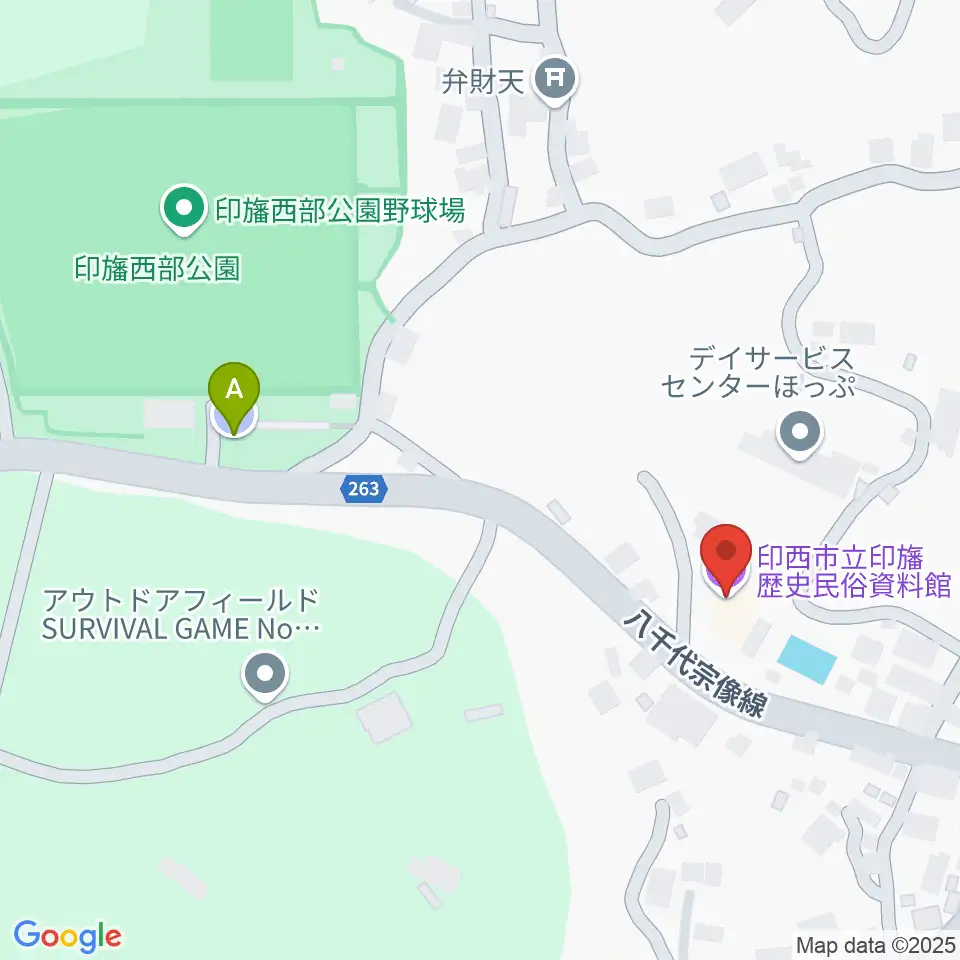 印西市立印旛歴史民俗資料館周辺の駐車場・コインパーキング一覧地図