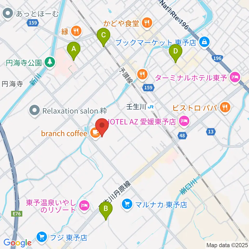 西条市立東予郷土館周辺の駐車場・コインパーキング一覧地図