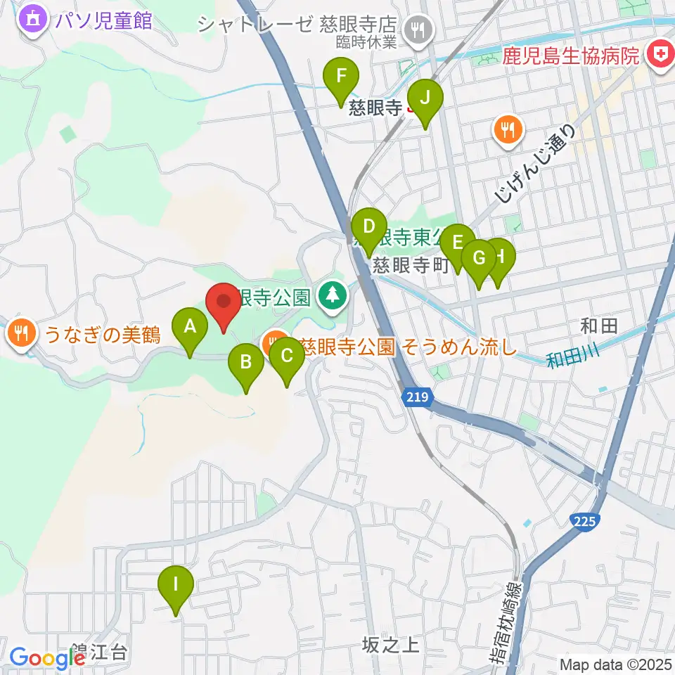 鹿児島市立ふるさと考古歴史館周辺の駐車場・コインパーキング一覧地図