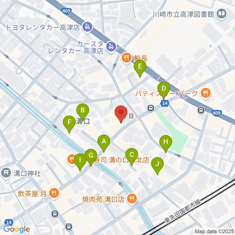 川崎市大山街道ふるさと館周辺の駐車場・コインパーキング一覧地図