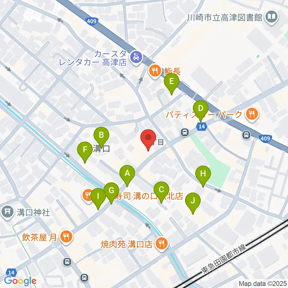 川崎市大山街道ふるさと館周辺の駐車場・コインパーキング一覧地図