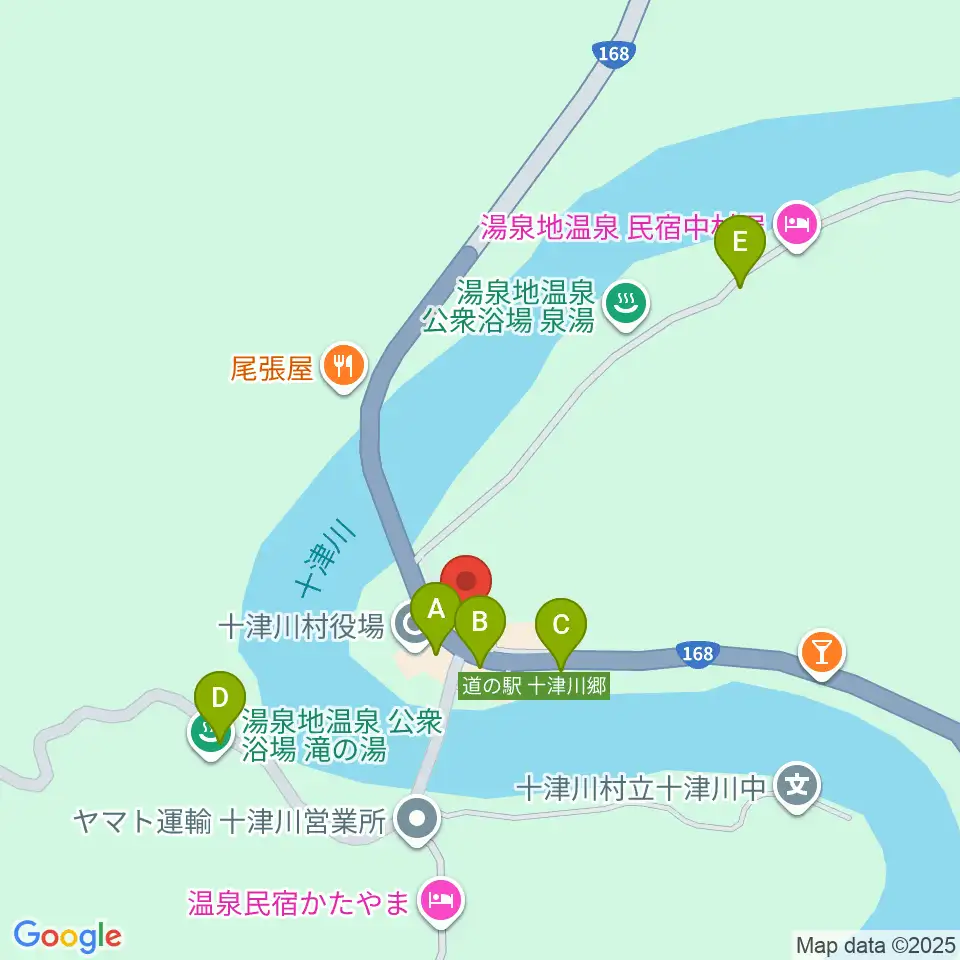 十津川村歴史民俗資料館周辺の駐車場・コインパーキング一覧地図