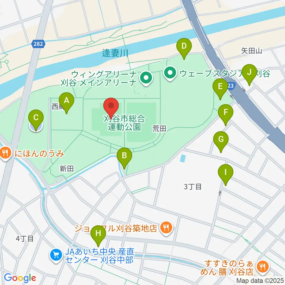 グリーングラウンド刈谷周辺の駐車場・コインパーキング一覧地図