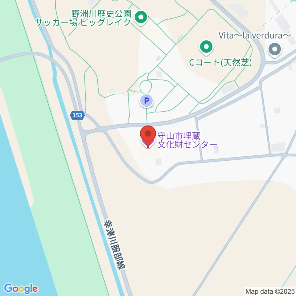 守山市埋蔵文化財センター周辺の駐車場・コインパーキング一覧地図