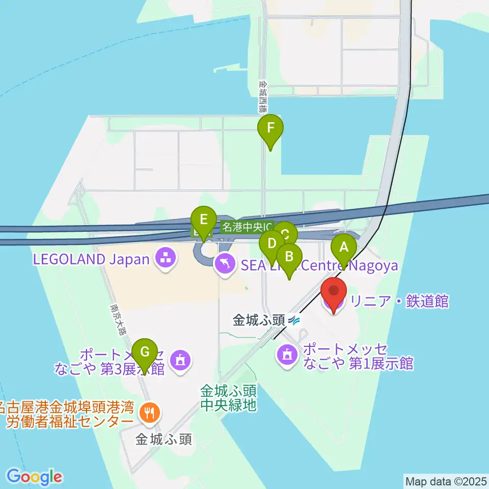 リニア・鉄道館周辺の駐車場・コインパーキング一覧地図
