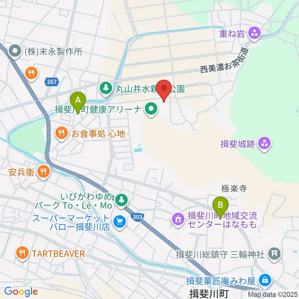 揖斐川歴史民俗資料館周辺の駐車場・コインパーキング一覧地図