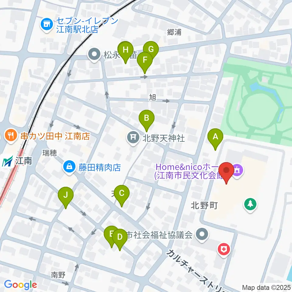 江南市歴史民俗資料館周辺の駐車場・コインパーキング一覧地図