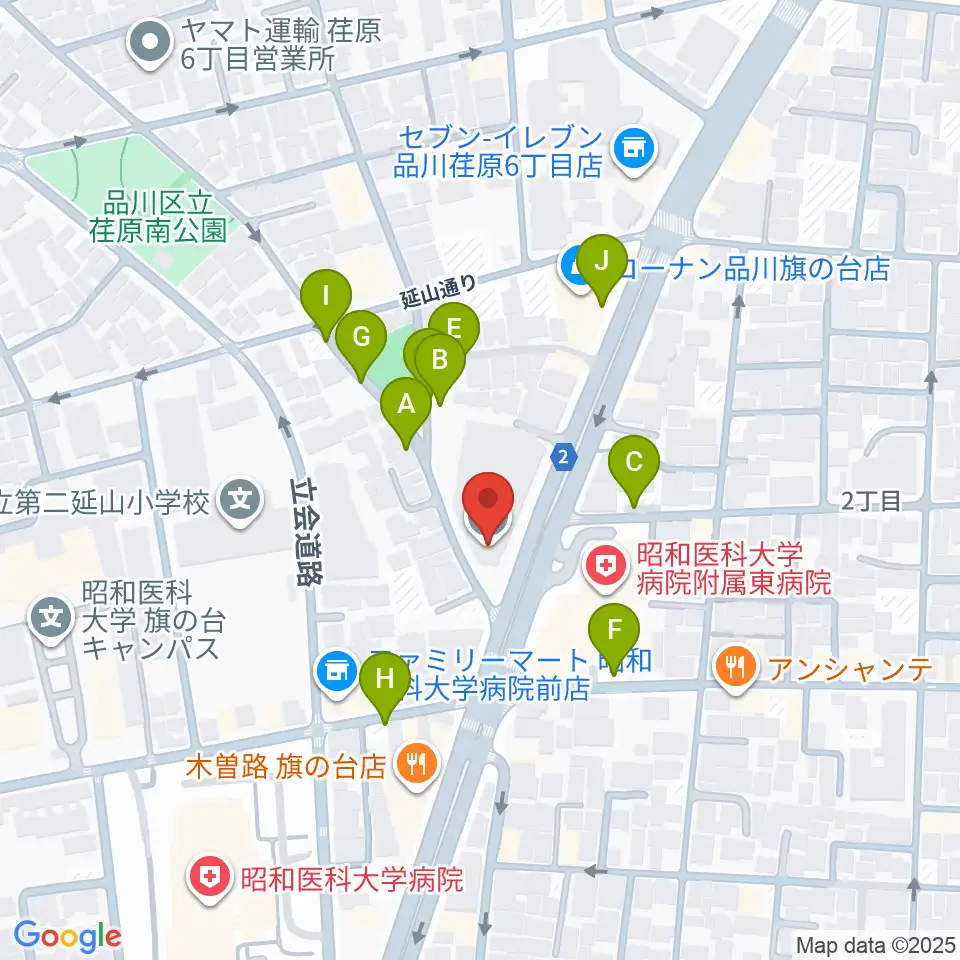 上條ホール周辺の駐車場・コインパーキング一覧地図